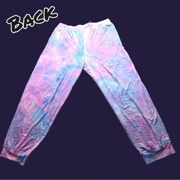 ⭐️HP⭐️NWT Ninexis light weight tie dye joggers in blue, purple and pink. Size 1X - Picture 3 of 8